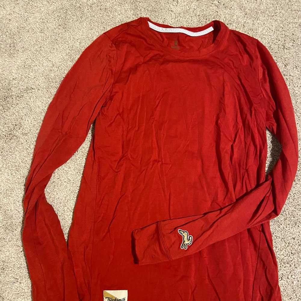 Tracksmith Red Harrier Long sleeve Shirt